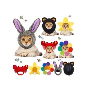 New 5 Pieces Cute Cat Or Dog Costume Cute Hats